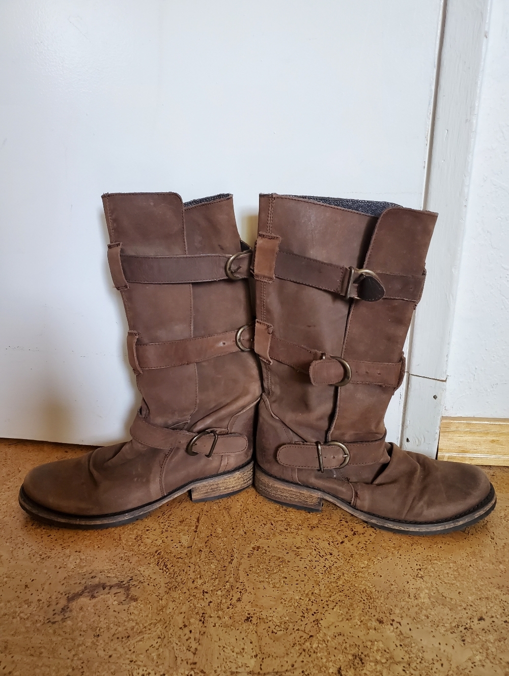 Slouch Buckle Boots 7